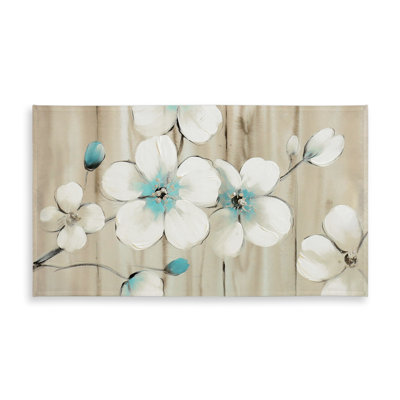 Cherry Blossom in White Tablecloth | Floral Bedroom Decor