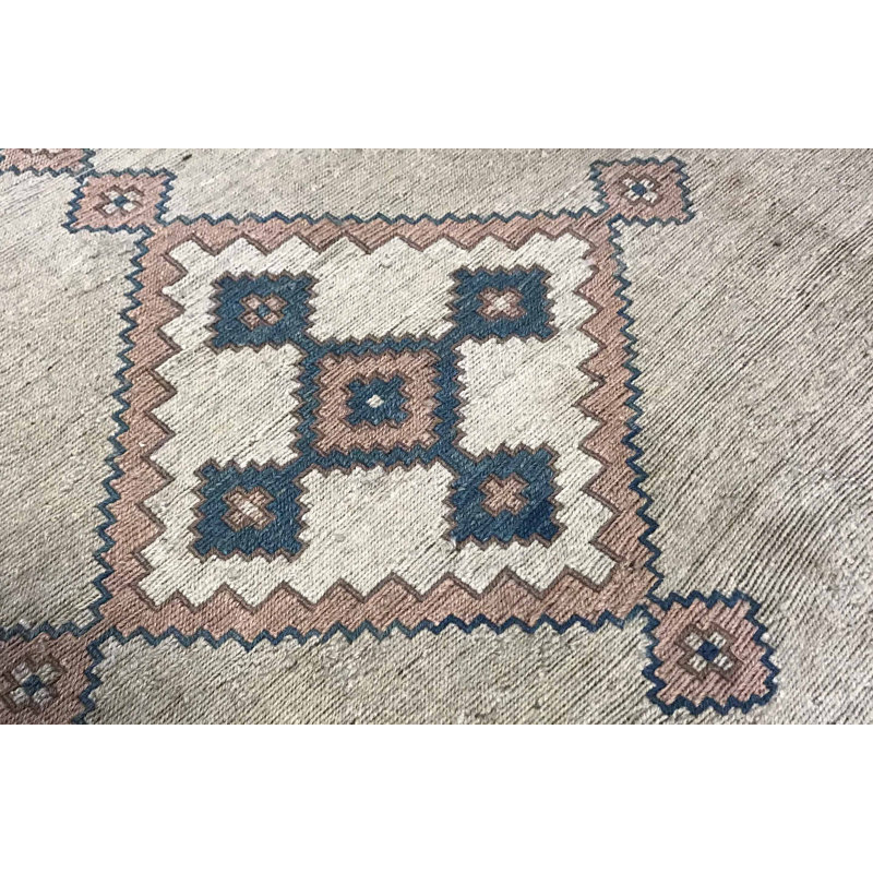 Hand-Knotted High-Quality Beige and Gray Area Rug