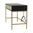 Thetisa Wooden 3 Drawers Desk with Mirrored Front and Outlet-523859110