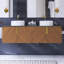 Meuble-lavabo flottant mural moderne de 60 po