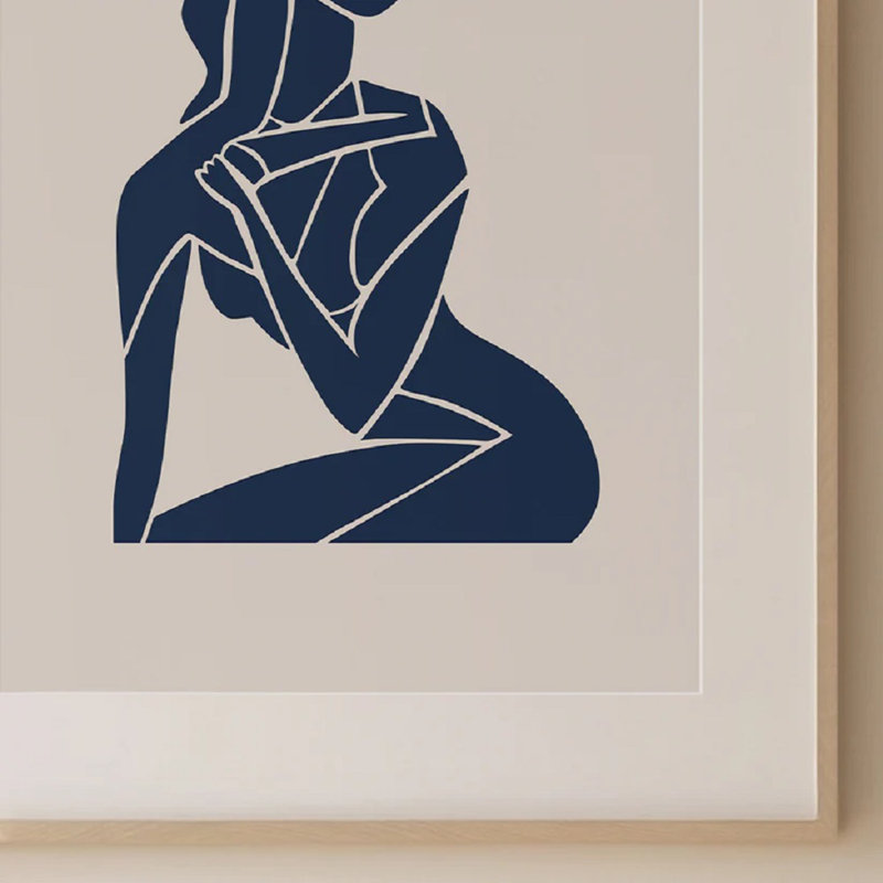 Abstract Bluefigure Print 1, 60cm H x 42cm W