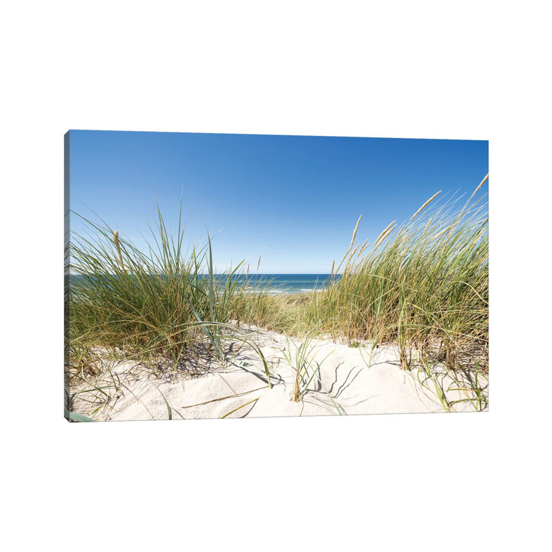 European Dune Grass at the North Sea Coast 1 Piece Wrapped Canvas Wall Art, 30.48 cm H x 45.72 cm W