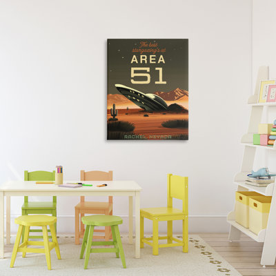 Toile Stargazing Zone 51, design par Omar Escalante