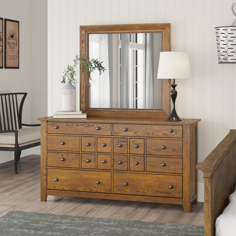 Oconee Commode 16 tiroirs avec miroir Careese