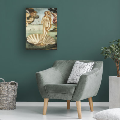 Art studio sur toile Venus sur la demi-coquille