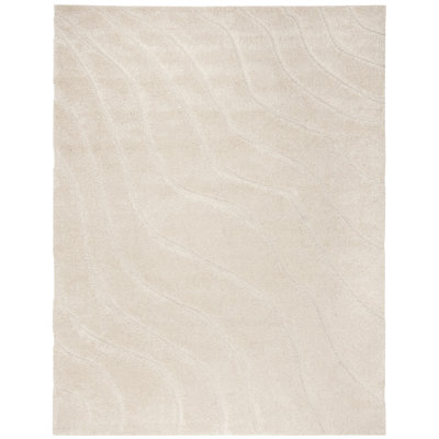 Ashal Abstract Cream Area Rug