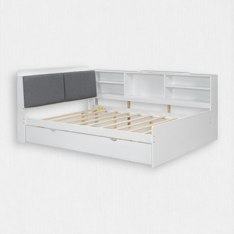 Platform Bed with Trundle