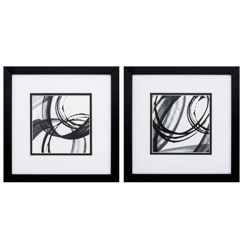 « black rings », ensemble de 2 reproductions encadrées