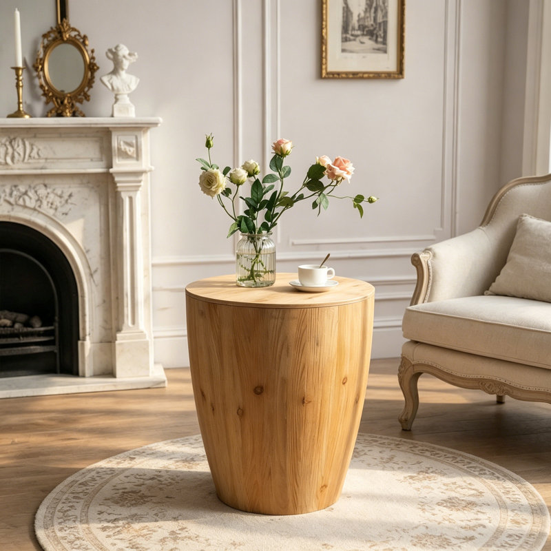 Table basse avec rangement, Natural, 20.87"W