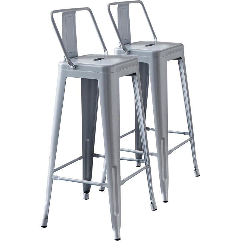 Tabourets de bar modernes et modernes, Gris