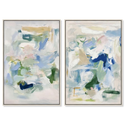 Chroma Balance Set Canvas Set of 2 Trendy Art Prints by