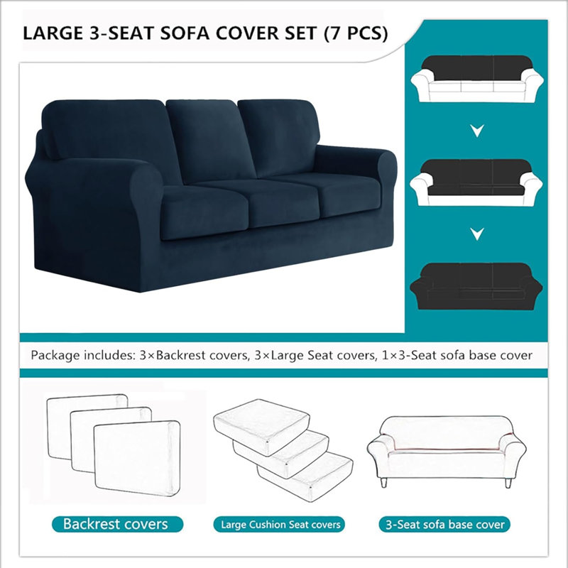 Outdoor Patio Sofa Cover, Blue