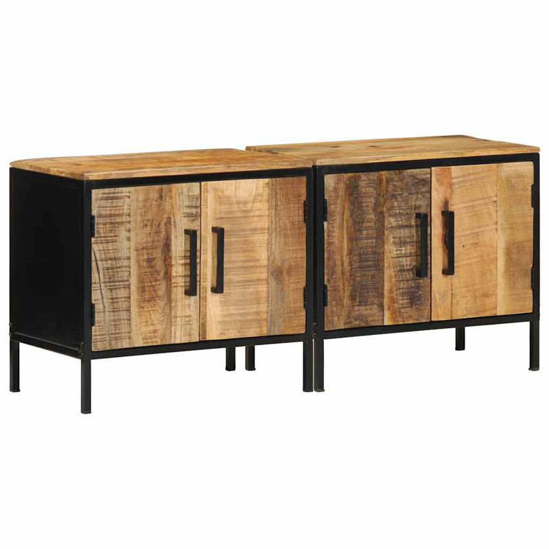 50cm W Solid Wood Bedside Table