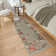 Tawann Machine Washable Floral Farmhouse Area Rug with Non-Slip Backing for Living Room, Dining Room, Bedroom