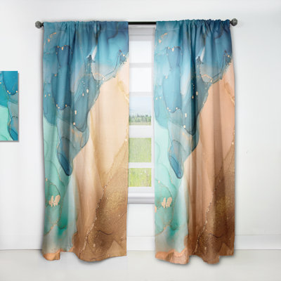 Panneau de rideau simple semi-transparent Luxury