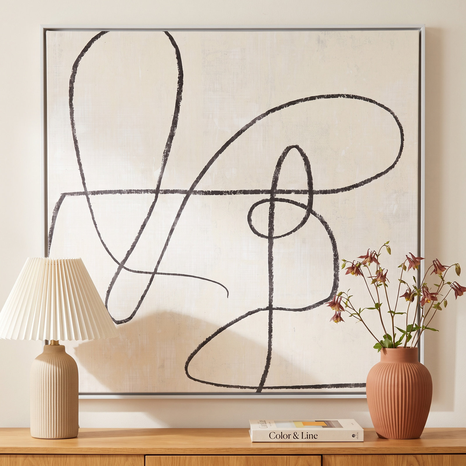 Juxtaposing, 37.5" H x 37.5" W, White
