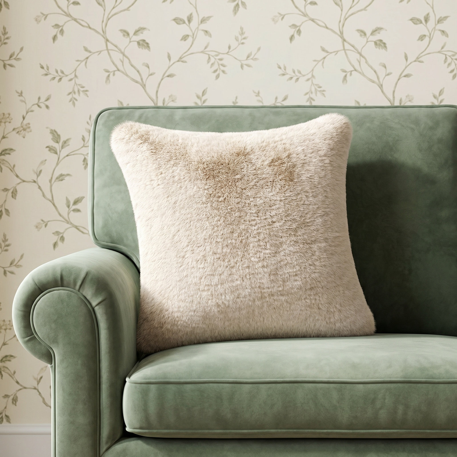 EverGrace 20" x 20" Pillow Cover, Birch Mink, Square 20"