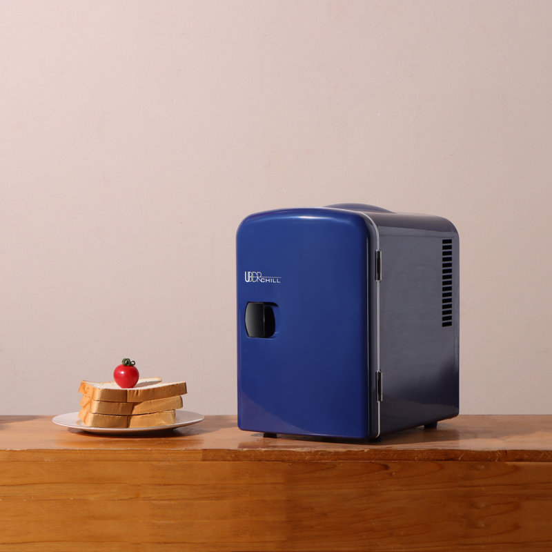 Navy Blue Compact Retro Mini Fridge for RV