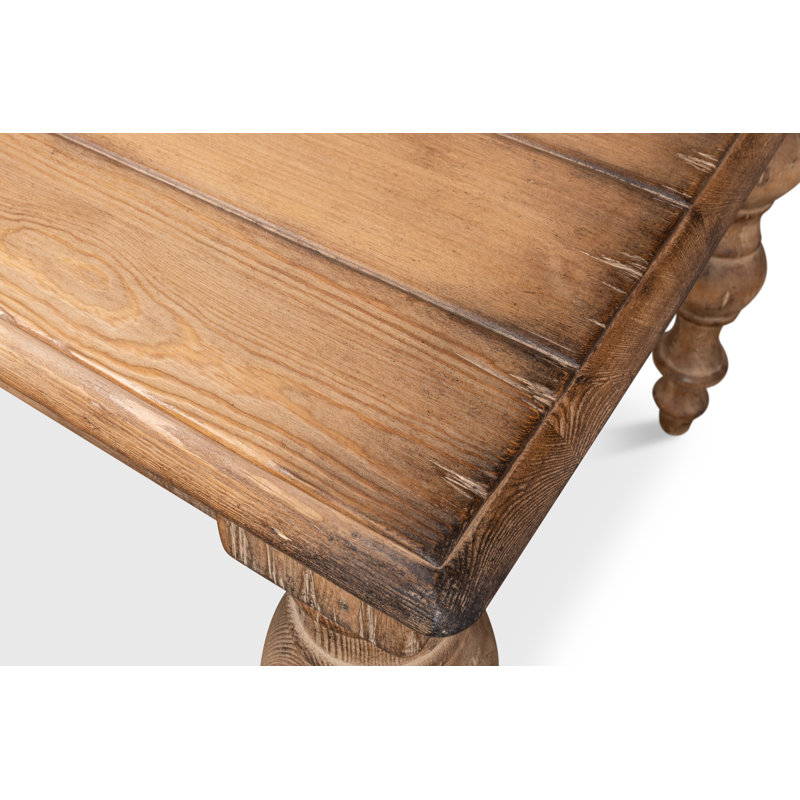 Bixby Pine Wood Dining Table, Brown