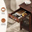 Table de bout Analiesa avec station de charge et rangement, table de bout étroite, table de chevet avec ports et prises USB, table d'appoint pour chambre à coucher, salon-540488797
