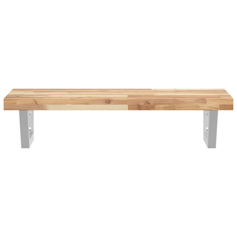60cm Bathroom Vanity Top, Brown/White