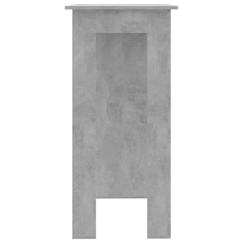 Isaiu 102Cm Dining Table, Concrete Grey