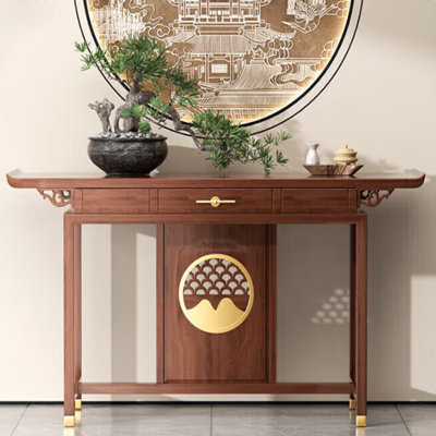 New Chinese solid wood console table