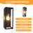 Modern Outdoor Wall Lanterns,With Rectangular Metal & Glass Sconce, Waterproof Exterior Wall Light For Patio/Front Door/Garden