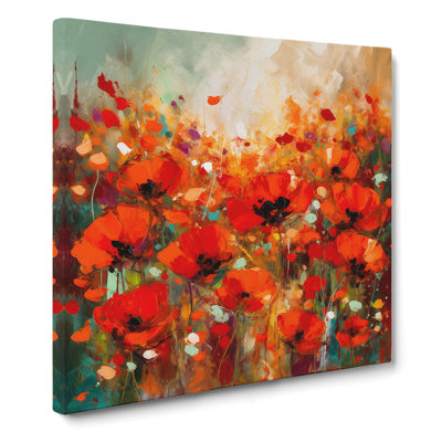 Poppy Field Abstract No.6 - No Frame Print