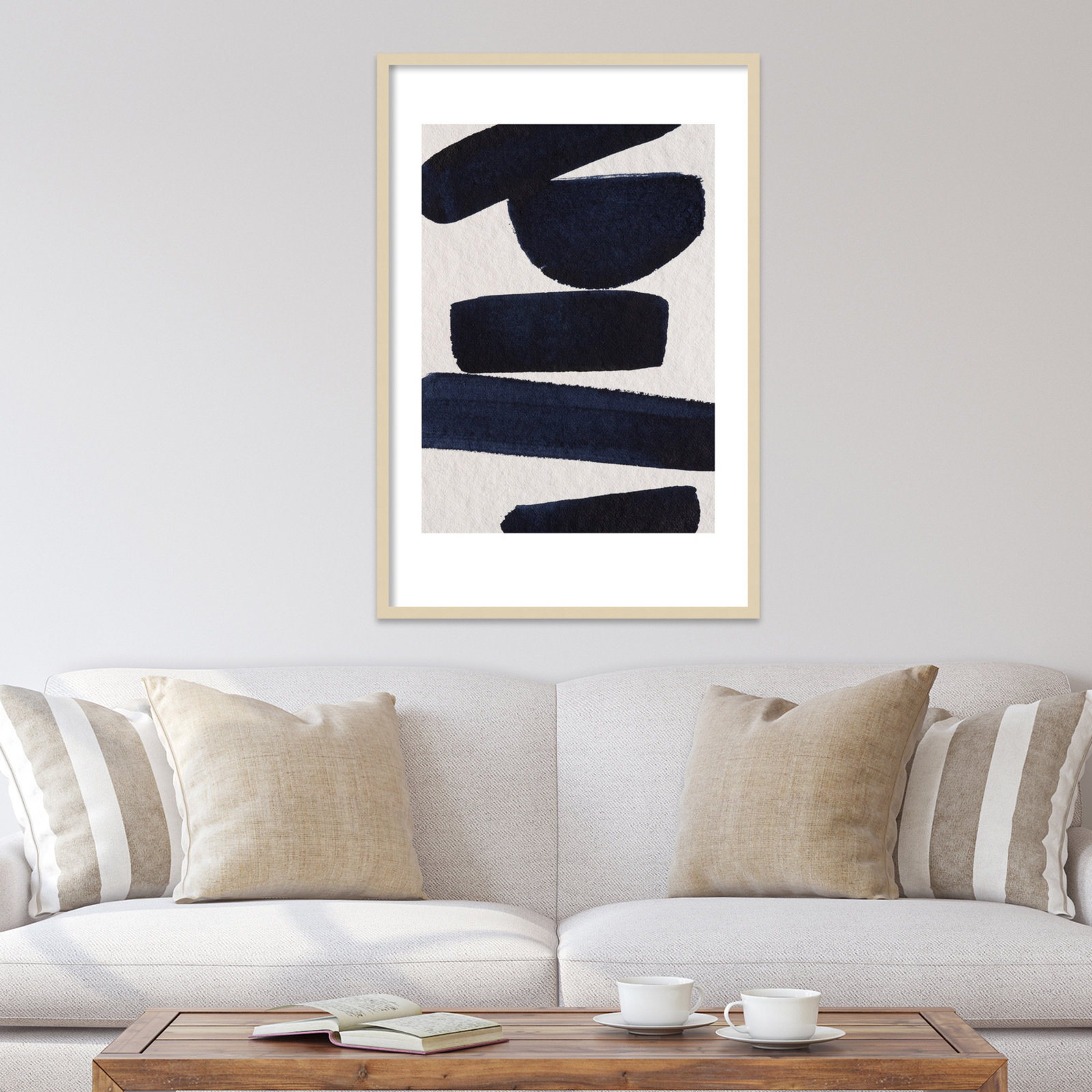 Japandi 5 by Simon West, Brown, 42.15" H x 28.4" W x 0.88" D