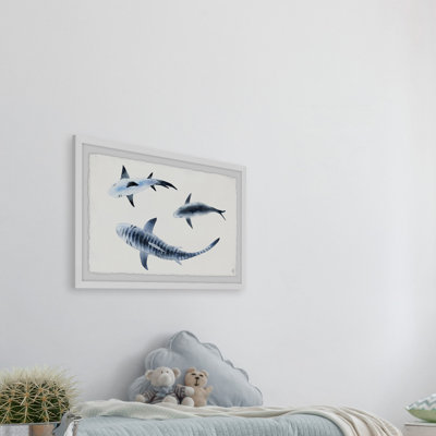 Chesson «Fish Trio», reproduction encadrée