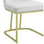 Chaise d'appoint rembourrée (ensemble de 2)