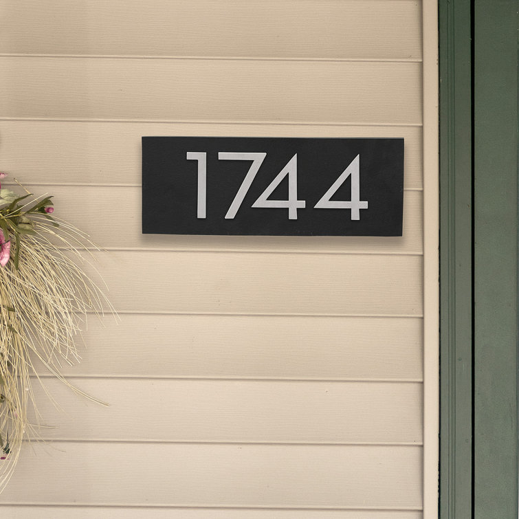 Floating 1-Line Wall Address Plaque