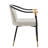 Jaquayla Gold-Tipped Modern Dining Chairs-1796146592