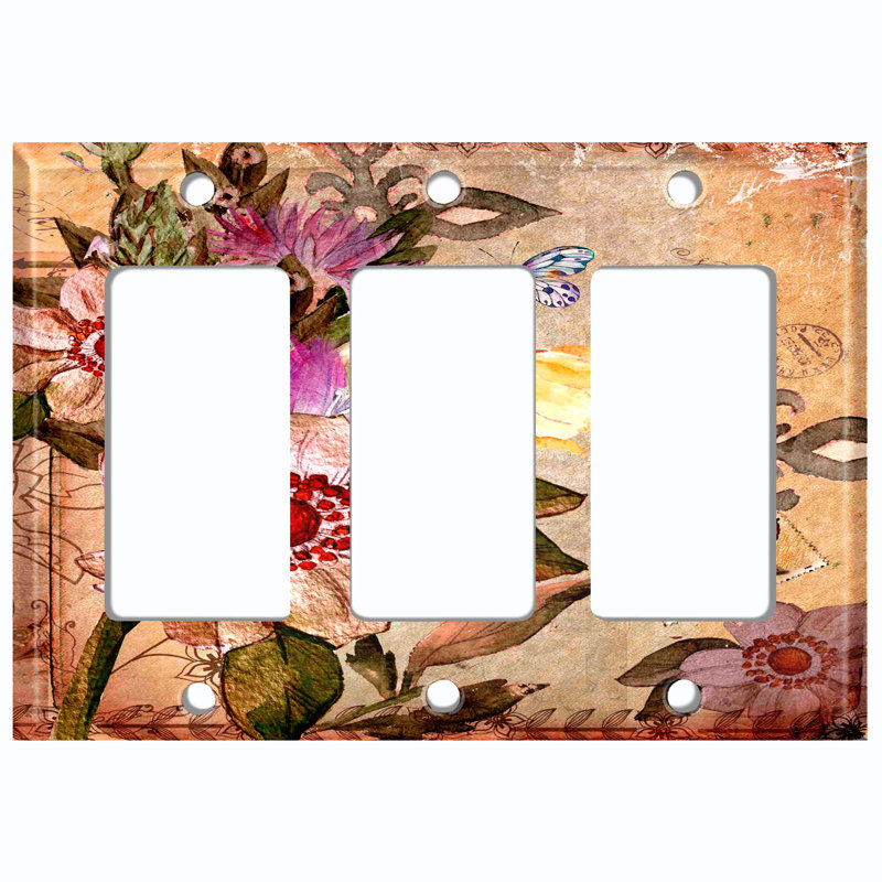 3 - Gang Toggle Light Switch Standard Wall Plate