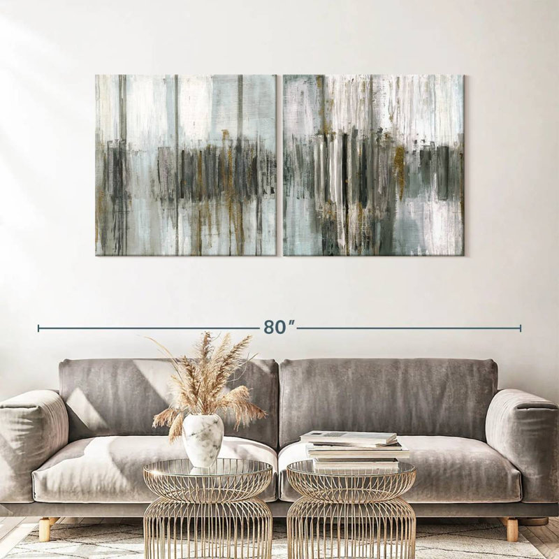 Saturnia Spring Diptych, H 30 po x l 61 po