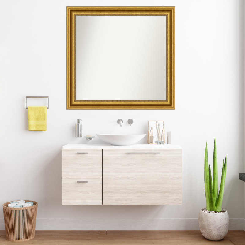Jashawna Wall Mirror, 35.75" x 37.75", Gold