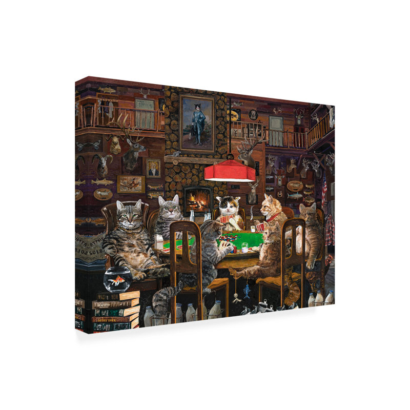 Art mural sur toile tendue - "Pats Hoff" par Julie Pace Hoff, art mural pour salon, chambre à coucher ou bureau - 24 x 32