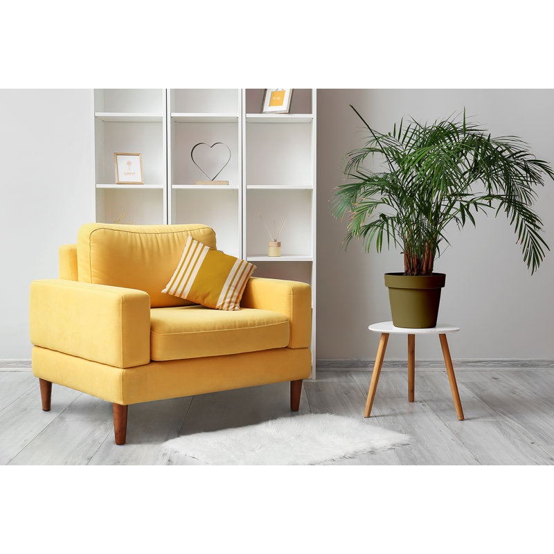 Striped Reversible Throw Pillow, 26" x 26", Yellow