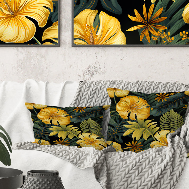 Floral Throw Pillow