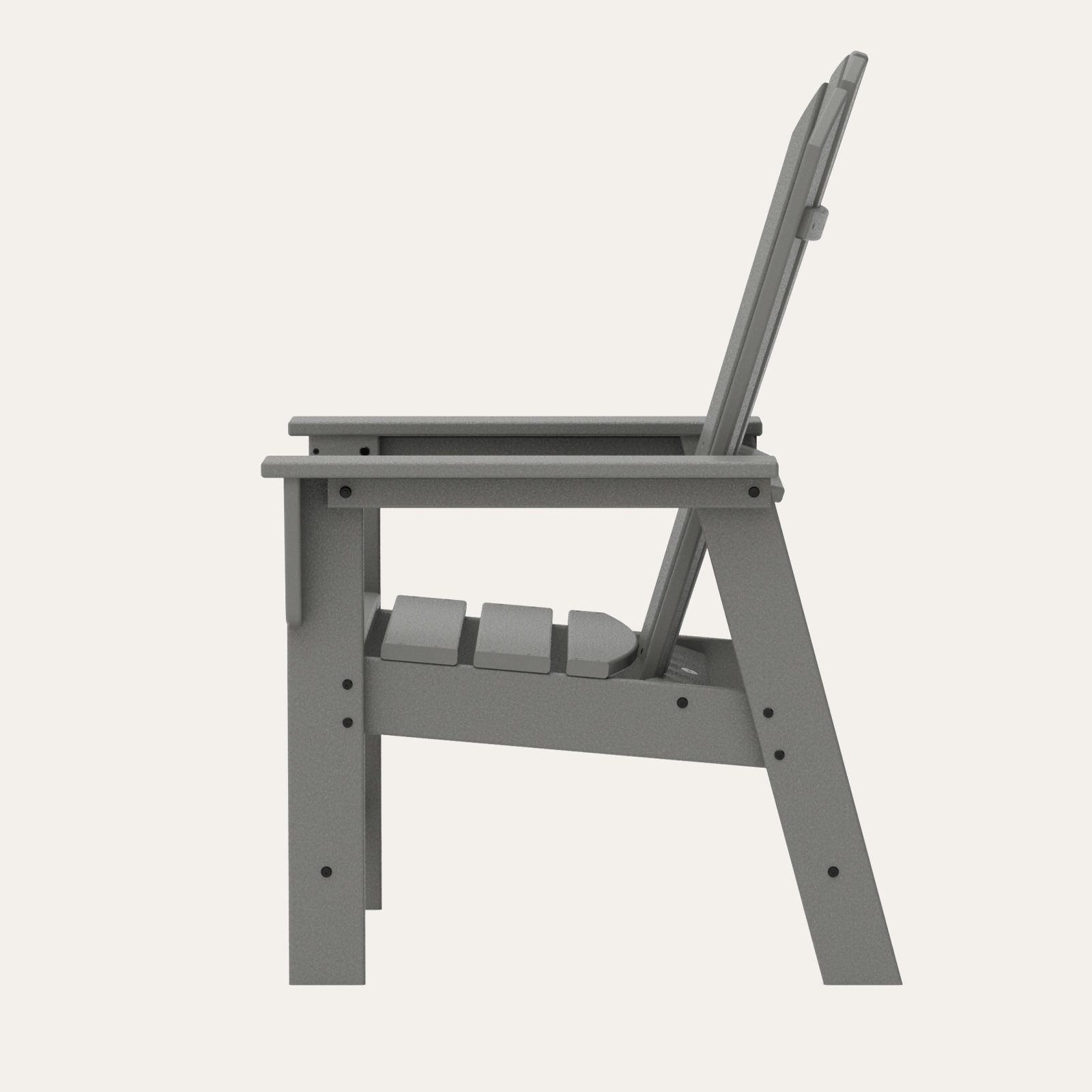 POLYWOOD® South Beach Adirondack Chair, Slate Gray