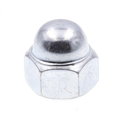 Acorn Cap Nuts, 1/2 in.-13, Zinc Plated Steel (25 Pack)