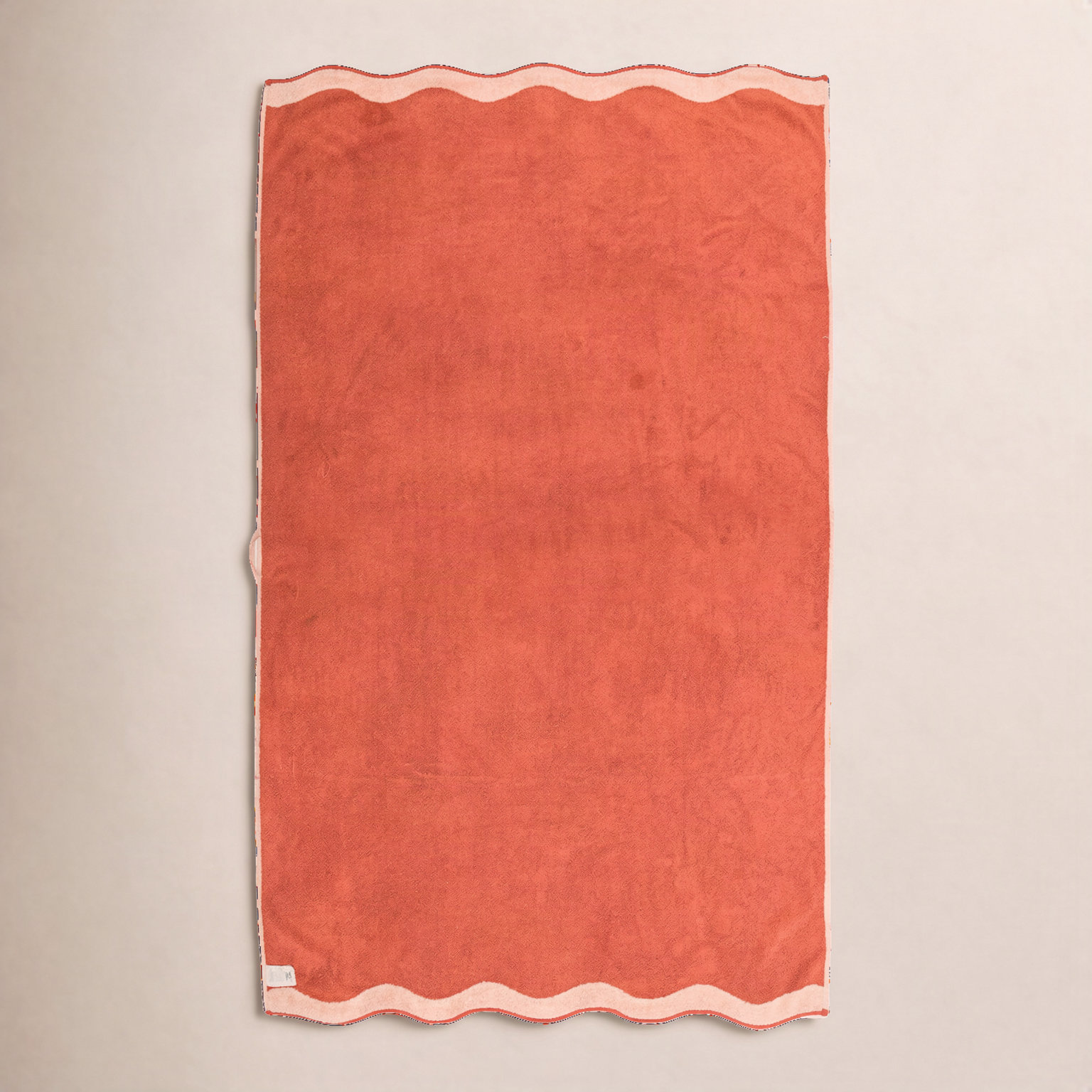 Cotton Terrycloth Beach Towel, Rivie Pink