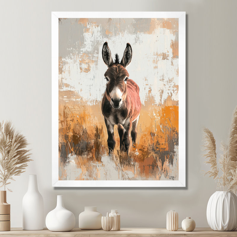 Dolph - Animals Wall Art, H 20 po x l 12 po, Reproduction encadrée d'une seule photo, Blanc