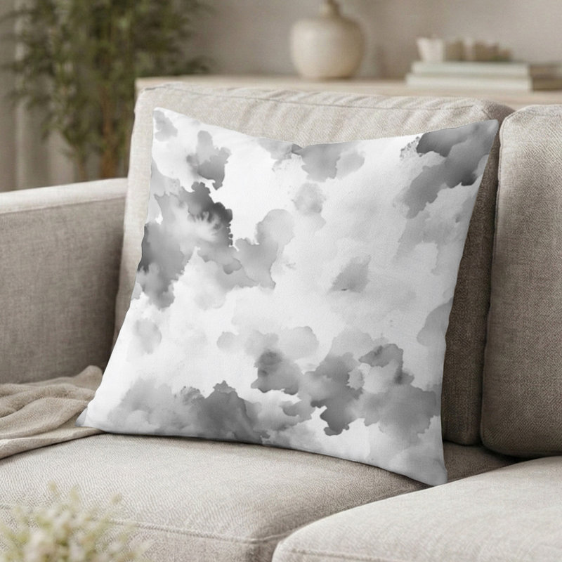 Coussin décoratif abstrait Abstract, 18"H x 18"W