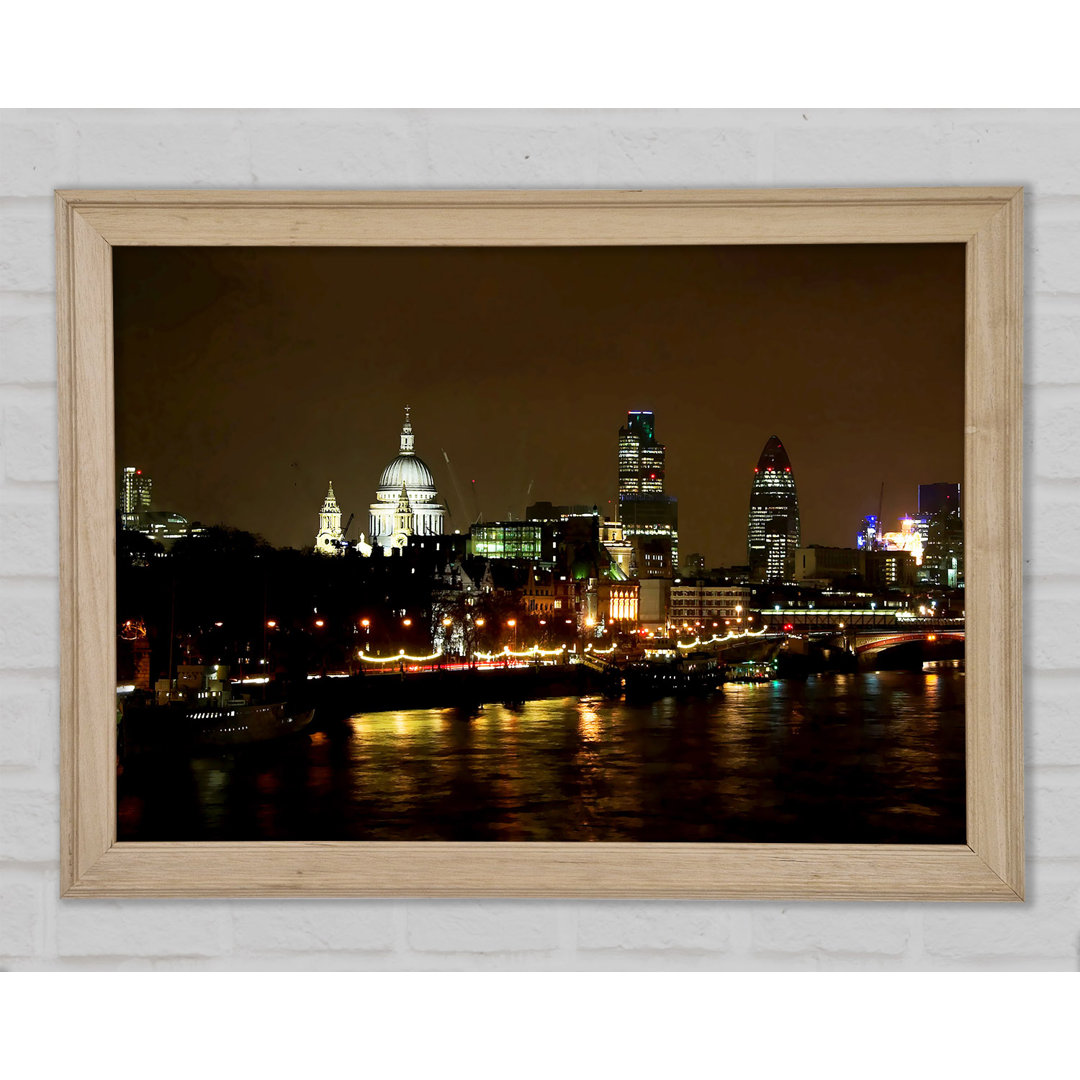 London St. Pauls bei Nacht - Druck