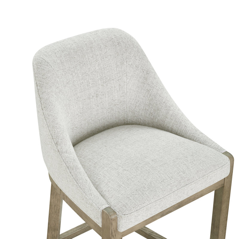 Tabouret de comptoir Nerina 26 po, Tweed blé Nathan