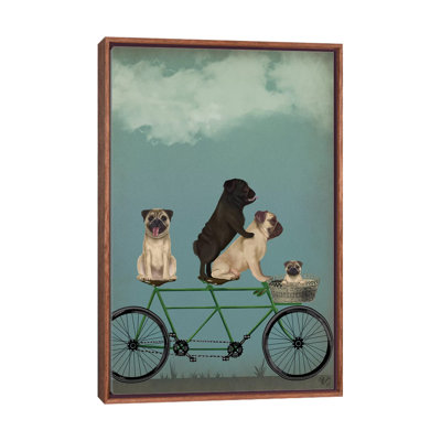 «Pug Tandem» - Imprimé
