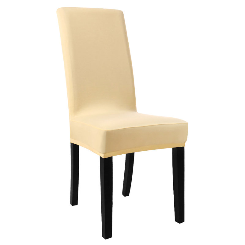 Housse pour chaise de salle à manger, Jaune clair