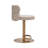 Italian-Inspired Modern Luxury Adjustable Height Swivel Leather Counter & Bar Stool with Stainless Steel Pedestal Base (Set of 1)-215660684-256346132